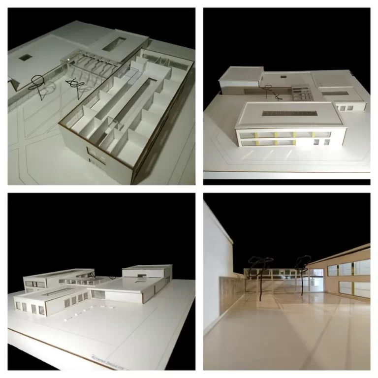 Architektūrinis modelis iš lazeriu pjauto kartono – pjovimo lazeriu paslauga