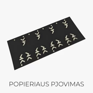 Profesionalus popieriaus pjovimas lazeriu – tikslus, švarus ir estetiškas apdirbimas, tinkantis kvietimams, pakuotėms ar kūrybiniams projektams.