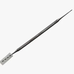 Medicinos zondo graviravimas lazeriu ant metalo – tikslus žymėjimas.