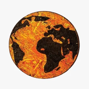 Medinis pasaulio žemėlapis su graviravimu, dekoratyvinis sienos elementas interjerui, pagamintas lazeriniu graviravimu Vilniuje