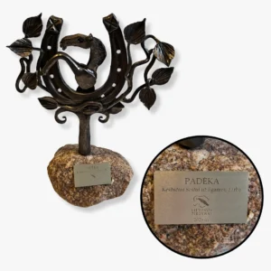 Apdovanojimo lentelės gamyba iš metalo su lazeriniu graviravimu