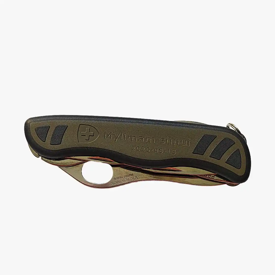 Graviruotas išlankstomas Victorinox peilis
